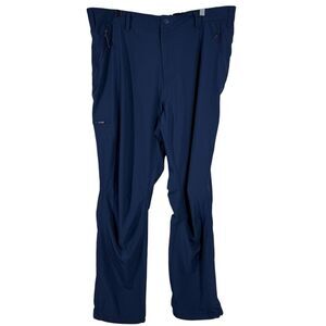 Columbia Fir Ridge Hiking Pants Navy Blue Elastic Waist Outdoors Mens Size 40/50